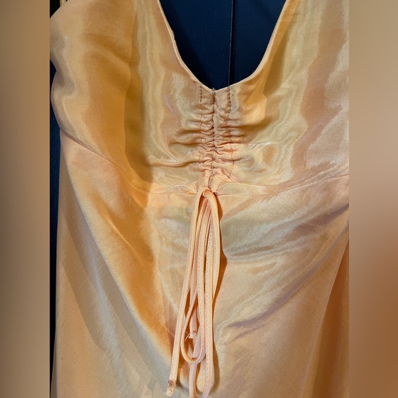 Zara Yellow Dress, size small, spaghetti strap, above ankle length - Picture 2 of 7